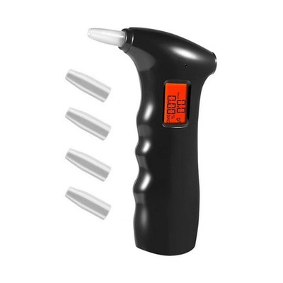 Easily Accessible Breathalyzer Kit Including Five Reusable Mouthpieces Inside