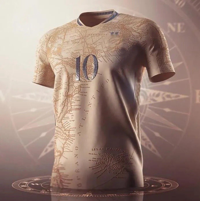 2021 Argentina MESSI Pay Tribute To Maradona Gold Concept Player Version Small