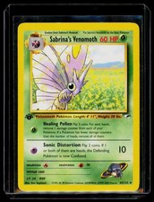 Sabrina's Venomoth 34/132 Gym Heroes 1. Edition Rare MP Pokemon Karte