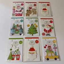 Doodlebug Design Christmas Doodle Pops Set Santa Tree Reindeer More