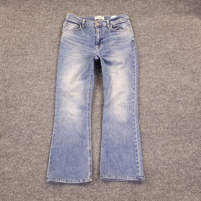 Current Elliot Bootcut Crop Jeans 28x24.5 Actual Sz Blue Mid Rise Stretch