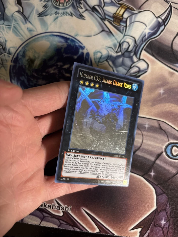(YL) Yugioh Number C32: Shark Drake Veiss - ABYR-EN039 - Ghost Rare - 1st Ed VLP - Image 4 of 4