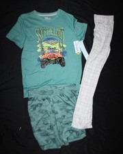 Boys 3-PIECE SET Sleeping Lounge jeep Pajama Set - Cat  Jack Sz XL 14 NWT