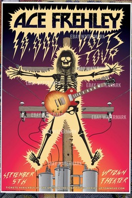 Ace Frehley 2025  poster, Final Show Providence, RI, KISS Spaceman   Rare