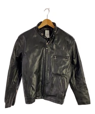Schott 641 Single Riders Jacket Size 40 Black Genuine Leather Boa Liner