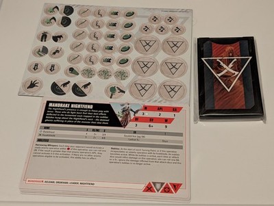 Kill Team - Mandrakes OOP - Data Cards, Tac Ops Cards, Tokens