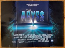 THE ABYSS (1989) Original Film Cinema Quad Poster - Directed by James Cameron