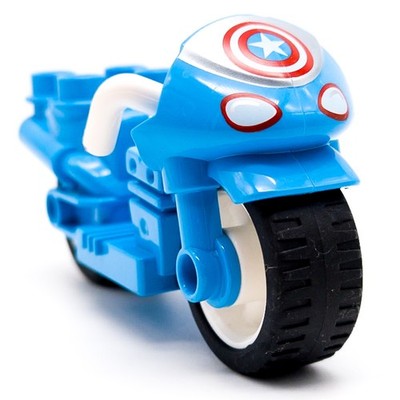 LEGO DUPLO Captain America Motorrad Bike Gummireifen Marvel Superheld dupmc3pb07