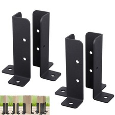 Adjustable Metal Fence Post Brackets Strong Reinforcement Support for Railings
