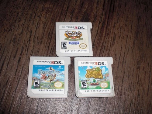 Fantasy Life Harvest Moon 3D New Beginning Animal Crossing New Leaf Nintendo 3DS