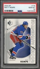 2024 SP Matt Rempe Rookie RC /1299 #115 PSA 10 GEM MT New York Rangers