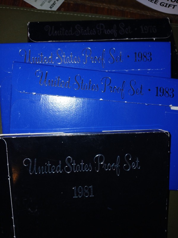 4 PROOF SETS   1-1976,   1-1981,   2-1983   LOT #AD111