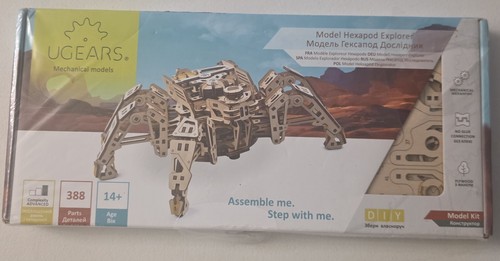 UGears Hexapod Explorer 3D Puzzle Mechanical Wood Construction Kit DIY Model Kit