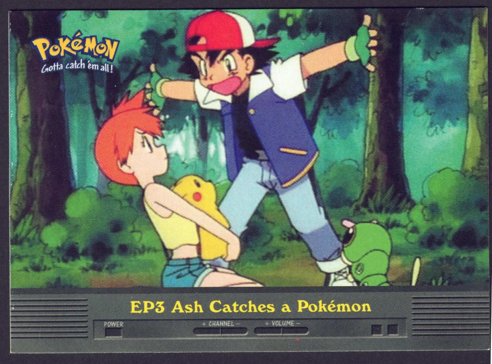 Pokémon Topps - Ash Catches a Pokemon #EP3  Non-Foil - Blue Logo NM