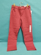 New w/ Tags Old Navy Burgundy/Red High Rise Pixie Skinny Pants Women's Size 10