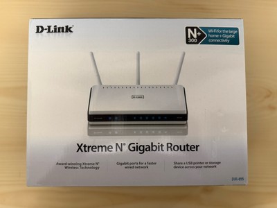 New D-Link Wireless N300 Mbps Extreme-N Gigabit Router (DIR-655)