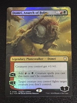 MTG Commander: Bloomburrow Domri, Anarch of Bolas Borderless Foil 0098 NM Rare