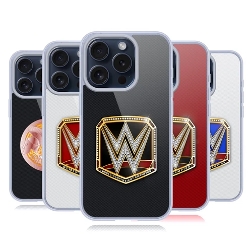 CHAMPION CUSTODIA IN GEL MORBIDO CON CINTURE UFFICIALI WWE TITOLO PER APPLE iPHONE