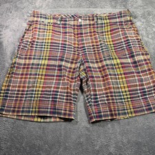 Polo Ralph Lauren Bleeker Fit India Madras Plaid Shorts Mens 40 Multicolor