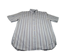 Tommy Hilfiger Shirt Mens Medium Blue Striped