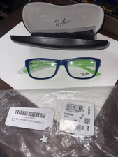 Ray-Ban RB5268 5182 Kids Eyeglasses Frames Blue Green Rectangular 50-17-135