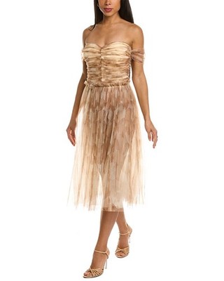 Elisabetta Franchi Mini Dress Women's Brown 40