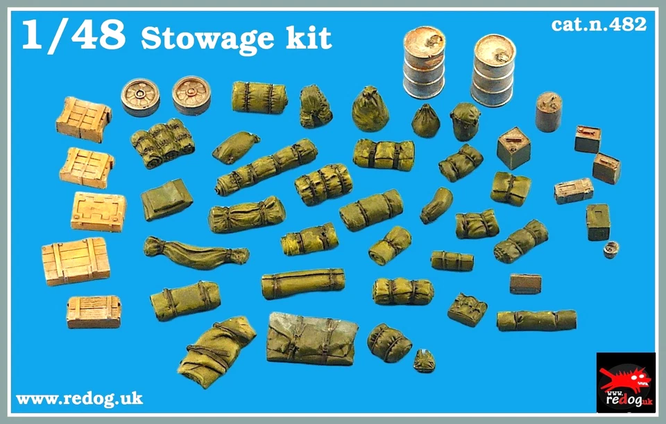 REDOGUK Maßstab 1:48 Militär Modell Stauraum / Diorama Zubehör Set /2
