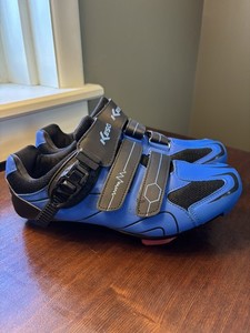 KESCOO Unisex Cycling Shoes EU Size 42 Mens 9 Peloton Black/Blue Women Size 11