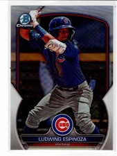 Ludwing Espinoza Chicago Cubs 2023 Bowman Chrome Draft Refractor
