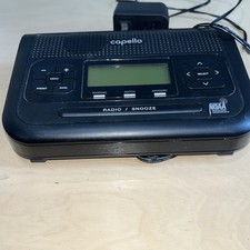 Capello CR2W Safe and Sound Weather Alert Clock Radio Electric/Battery Operated