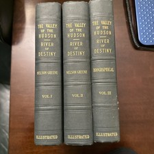Valley of the Hudson / River of Destiny / Volumes 1, 2 & 3 Gorgeous Condition