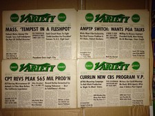 Lot of 4 RARE Back Issues - DAILY VARIETY Magazine - May 1975 - Film Industry