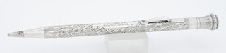 Wahl Eversharp 55 Sterling Silver Hand Engraved 1.1mm Clip Pencil 1920