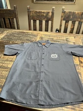 Red KAP authentic drag life race gear size XL work shirt