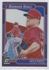 2021 Donruss Optic Diamond Kings Red White & Blue Prizm 6/199 Jack Flaherty 0s1o
