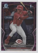 2023 Bowman Draft Chrome Fuchsia Lunar Refractor 7/199 Ethan O'Donnell xb2