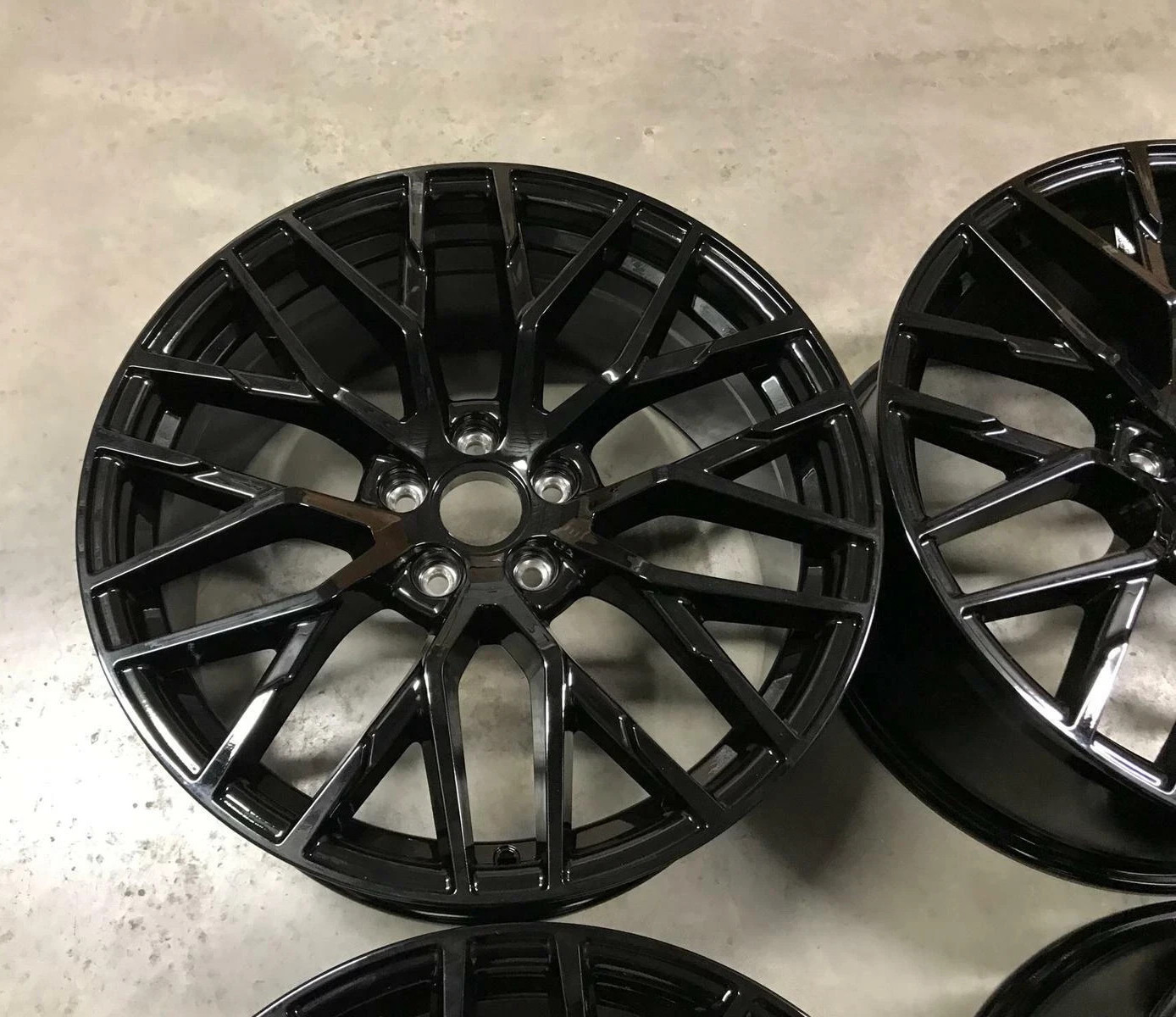 18" New Audi R8 V10 Style 18X8 (5x112) Wheels Gloss Black Fits Audi A3 A4 A6 A8