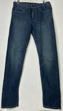 Levis 510 Skinny Men's Denim Blue Jeans Stretch Distressed Size 31x32