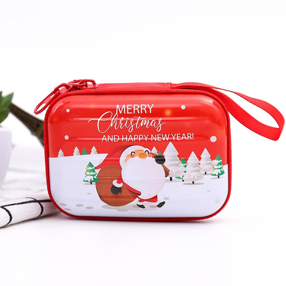 Christmas Key Bag Coin Pouch with Zipper Assorted Color Small Wallet ...