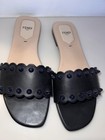 Fendi Sandao Vitello Borchie Flat Studded Sandals Black Size 38 — photo 4