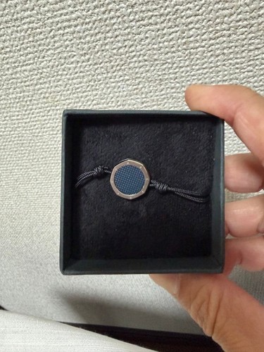 AUDEMARS PIGUET Royal Oak 50th Blue Adjustable Cord Bracelet W/Box