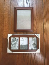 Vintage Lot Of 2 Wood Picture Frames MCM Fram...
