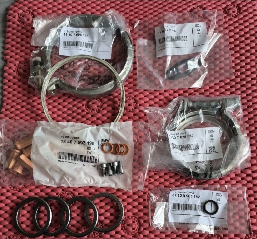 2012-2018 BMW N20 N26 터보차저 배기 시스템 리씰 키트 (신품 OEM 부품)