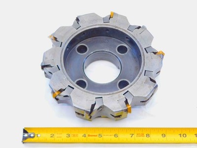 SANDVIK 8'' O.D. FACE MILL RA260.22-200 2 1/2 PILOT 1'' KEY HOLDS 10 INSERTS 8.0