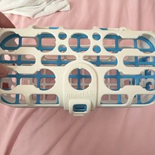Munchkin Baby Bottle Dishwasher Basket White Blue Infant Bottle Holder Organizer