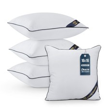 Utopia Bedding Throw Pillow Inserts Pack of 4, White , 16 x 16 Inches Decora...