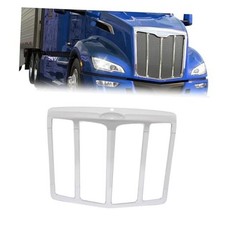 Front Grille Compatible with 2013-2021 Peterbilt 579 Bumper Grill Silvery