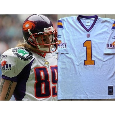 Frankfurt Galaxy 2000s REEBOK jersey L white NFL Europe Germany