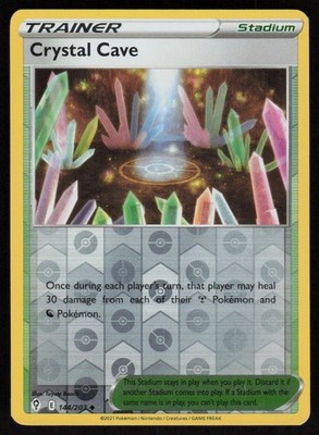 Crystal Cave 144/203 Reverse Holo Evolving Skies Pokemon TCG Near Mint