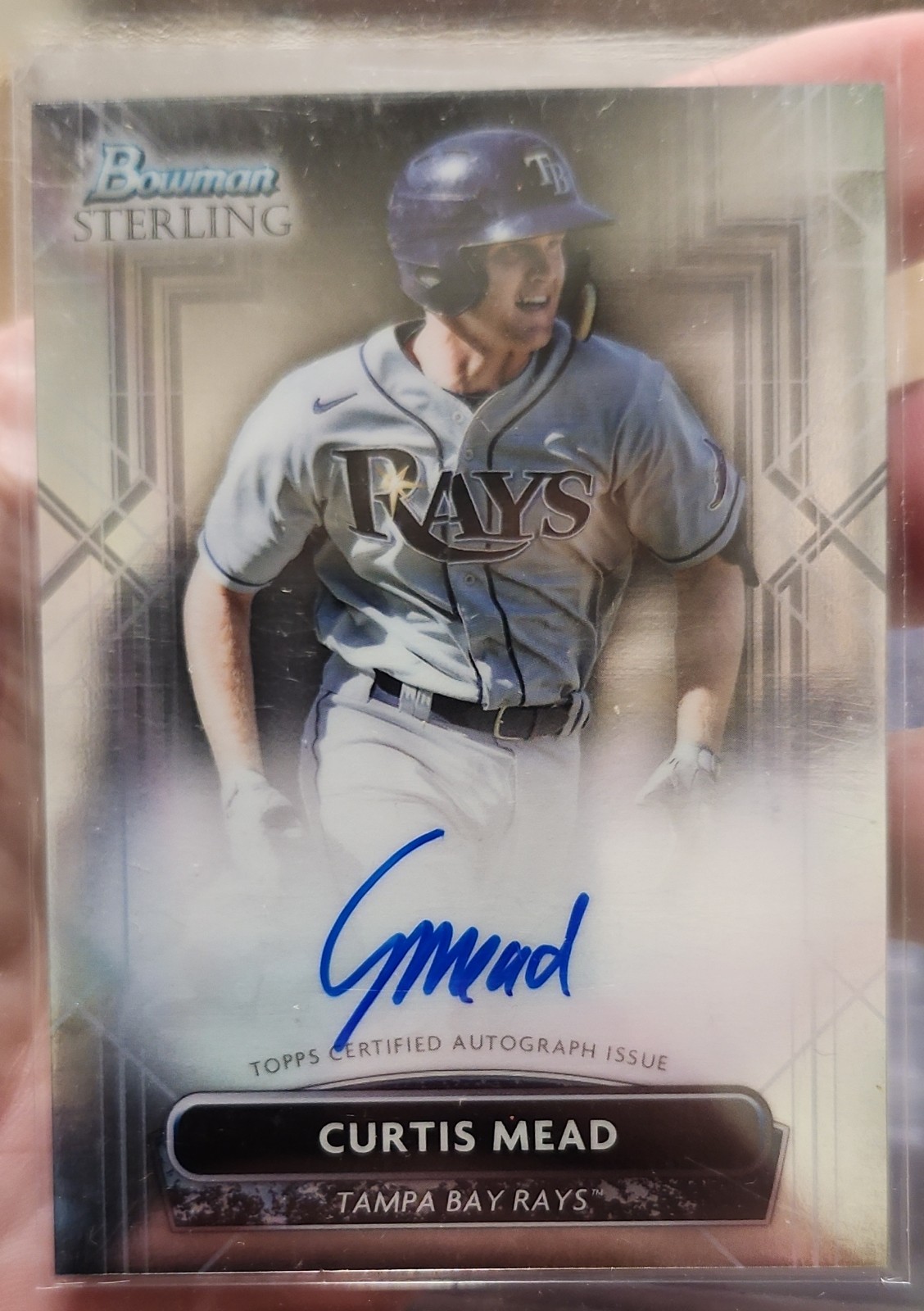2022 Bowman Sterling - Prospect Autographs Curtis Mead #PA-CMD
